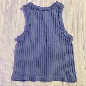Blue no sleeves top